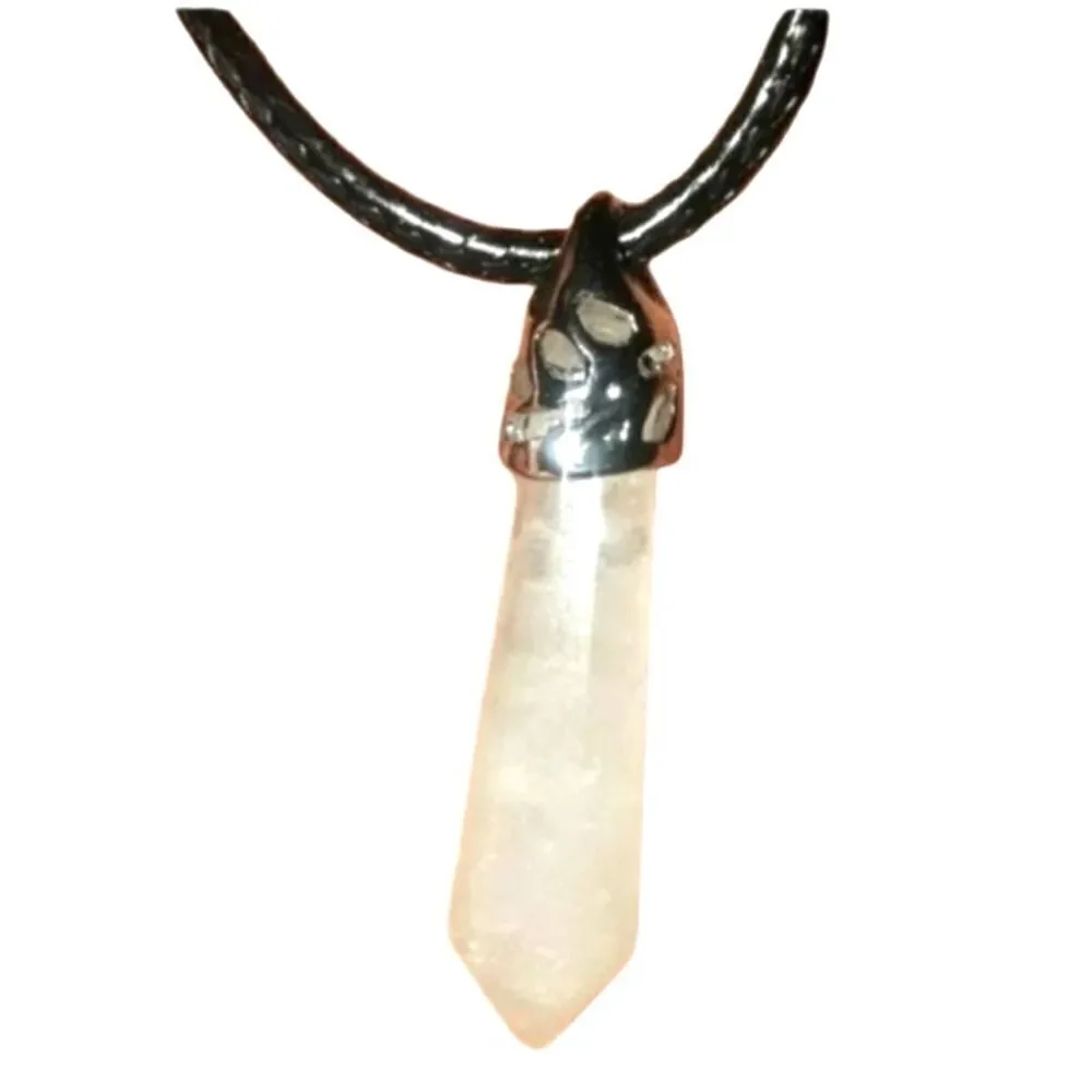 Hand crafted crystal pendant necklace
